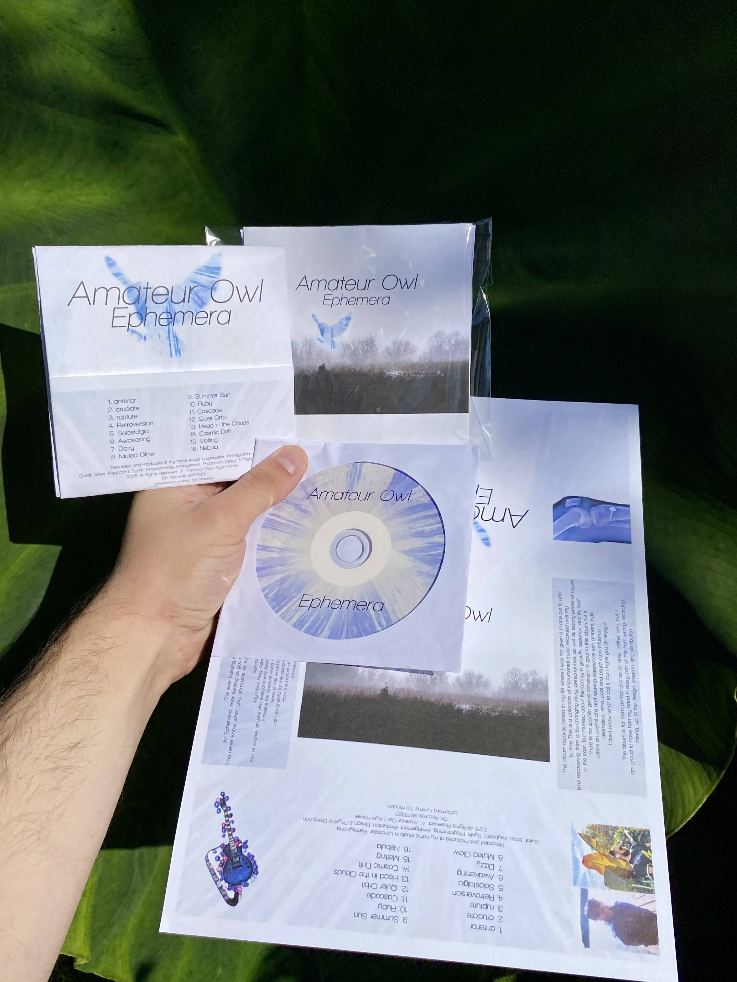 Amateur Owl - Ephemera (CD w/ Paper Sleeve)