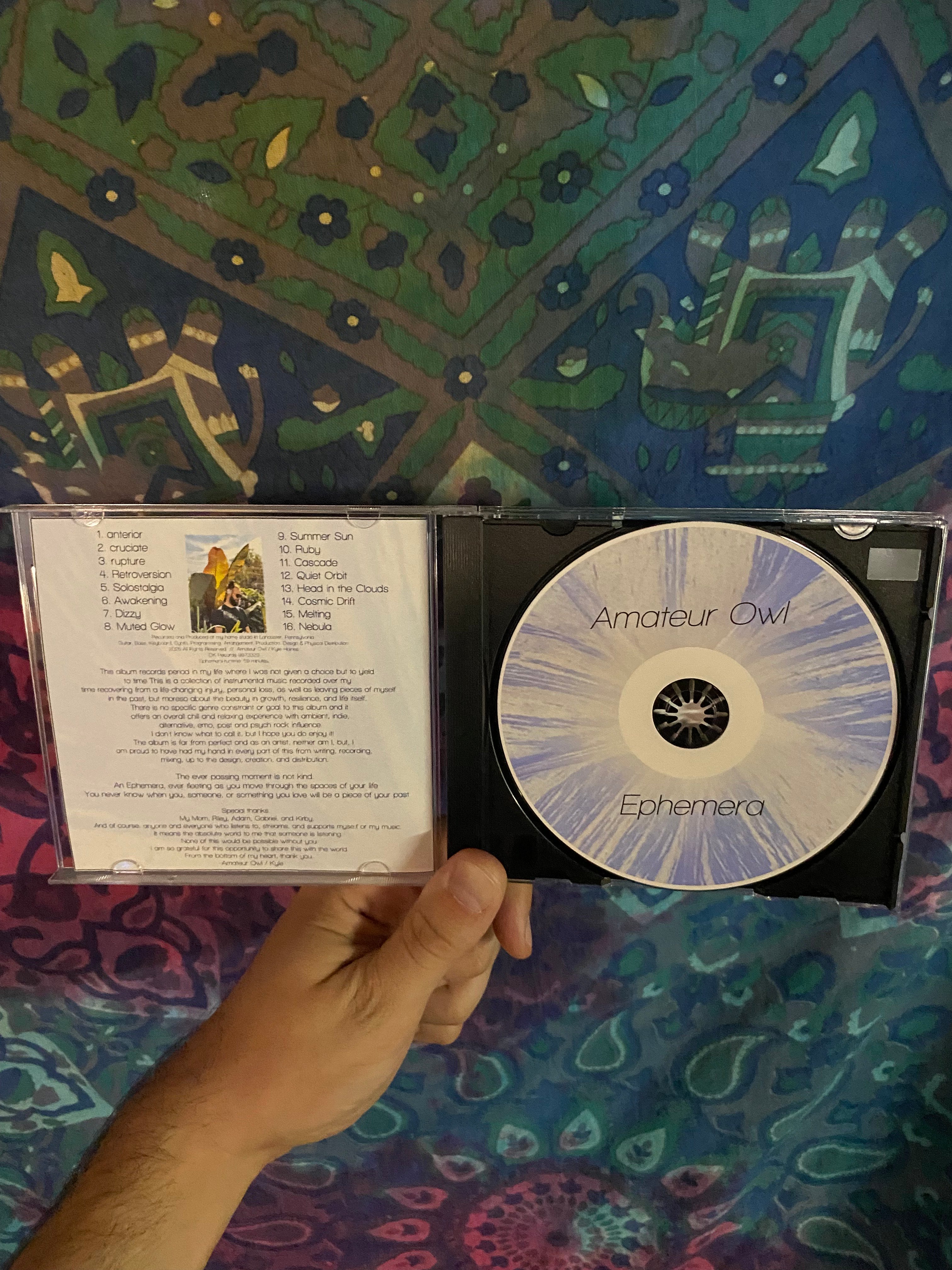 Amateur Owl - Ephemera (CD w/ Jewel Case)